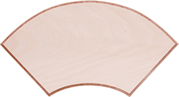 Wood 扇型ボード(S)
